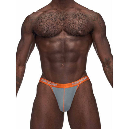 Male Power Casanova Uplift Micro Thong Grey - Sensational Male Enhancement Underwear for Intimate Pleasure