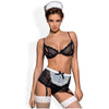 Seductive Sensations: Sensual Delights Maidme Set 5 Pc - The Ultimate Temptress Lingerie Ensemble for Flirtatious Pleasures - Adult Naughty Store