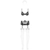 Seductive Sensations: Sensual Delights Maidme Set 5 Pc - The Ultimate Temptress Lingerie Ensemble for Flirtatious Pleasures - Adult Naughty Store