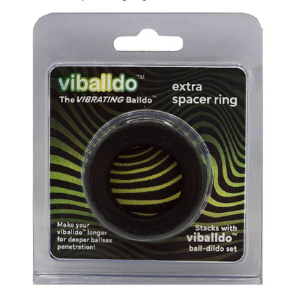 Viballdo™ Ball-Dildo Spacer Rings - Model X3 for Length Adjustment - Unisex Anal Pleasure - Black