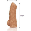 Introducing the SensualSkin™ Large Nude Sleeve 1: The Ultimate Pleasure Enhancer for Him in Sultry Skin Tone