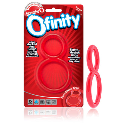 Ofinity Red Stretchy Cock Ring - Model 817483011191 - Male Erection Enhancer