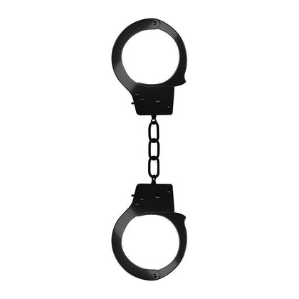 Introducing the SensationPlay Beginners Handcuffs Black - Model SP-101 - Unisex - Pleasure Enhancing Restraints