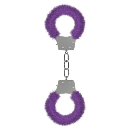 Pleasure Handcuffs Furry - Purple: Luxurious Bondage Restraints for Sensual Play