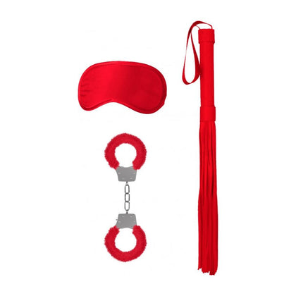 Introducing the Sensual Pleasures Bondage Kit - Model 1R: A Comprehensive Set for Exquisite Domination and Submission Experiences in Red