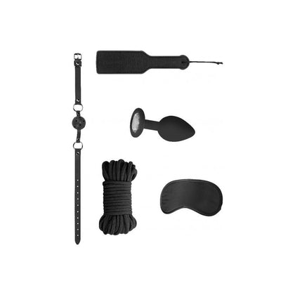 Introducing the Sensual Pleasures Bondage Kit - Model #5 Black: The Ultimate Exploration of Dominance and Submission - Adult Naughty Store