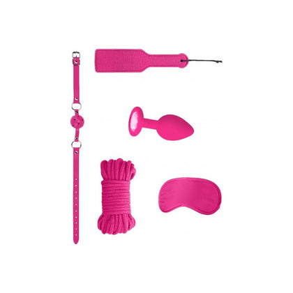 Introducing the Introductory Pink Bondage Kit #5: Essentials for Sensual Submission and Domination Play - Unisex Pleasure Set in Pink