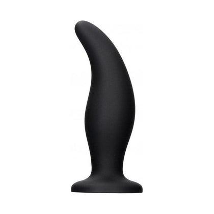 Introducing the Sensation Seeker Curve Butt Plug - Black: The Ultimate Anal Pleasure for All Genders