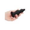 Ouch Silicone Bubble Butt Plug - Model B17 - Unisex Anal Stimulator - Black