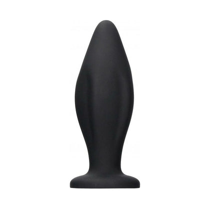 Introducing the SensaSilk™ Edgy Butt Plug - Model EBP-100X - Unisex Anal Pleasure Toy - Black