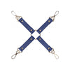 Sinful Sailor Navy Blue Hogtie Connector - BDSM Cross Restraint Toy - Sailor Theme SI-388 - Unisex - Ankle and Wrist Restraint Kit - Blue