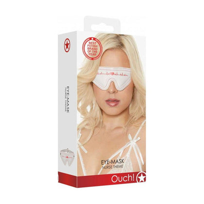 Introducing the Sensual Nurse Eye-Mask - Model NM-001: Unleash Your Desires in White