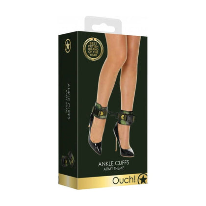 Introducing the Army Series Green Ankle Cuffs - Unleash Pleasure with Style and Strength