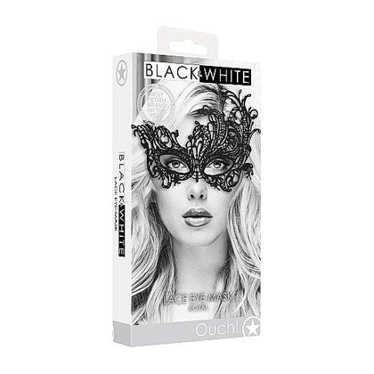 Royal Lace Eye-Mask - OUCH! Handmade Lightweight Seductive Mystery - Model XYZ - Unisex - Sensual Play - Black - Adult Naughty Store