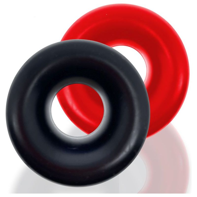 Oxballs Clone Duo 2 Pc Ballstretcher: The Sensual Red/Black Silicone Pleasure Enhancer
