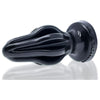 Introducing the SensaPlugs Airhole-1 Finned Buttplug Black: The Ultimate Pleasure for Intense Anal Stimulation - Adult Naughty Store