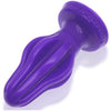 Introducing the SensaPleasure AH-1 Deep Purple Finned Buttplug - The Ultimate Pleasure Experience for Him and Her - Adult Naughty Store