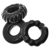 OXBALLS Bonemaker 3XGrip Cockring Set - Model 3 - Enhances Pleasure - Black - Adult Naughty Store