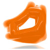 Oxballs Lite Cocksling Air Orange - The Sensational 3-Ring Open Cock and Ball Sling for Enhanced Pleasure!
