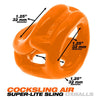 Oxballs Lite Cocksling Air Orange - The Sensational 3-Ring Open Cock and Ball Sling for Enhanced Pleasure!