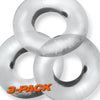 OXBALLS Fat Willy 3 Pc Jumbo Cockrings - The Ultimate Pleasure Enhancer for Men - Model FW-3 - Clear

Introducing the OXBALLS Fat Willy FW-3 Clear Jumbo Cockrings: Unleash Sensational Pleasur - Adult Naughty Store