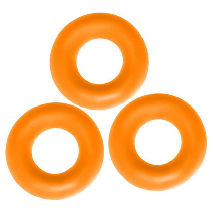 Introducing the Sensual Pleasure Collection: Fat Willy 3 Pc Jumbo Cockrings - The Ultimate Grip for Maximum Pleasure (Model FW-3PC-OR)