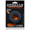 OXBALLS AXIS XR-9876 Ribbed Silicone Cockring for Enhanced Pleasure - Male Genital Stimulation - Black
