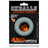 OXBALLS Axis Rib Griphold Cockring - Model AX-721 | Male Pleasure Enhancer - Clear Ice
