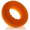 OXBALLS Axis Rib Griphold Cockring - Model AX-1234: Male Pleasure Enhancer for Extended Ecstasy - Orange Ice