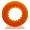 OXBALLS Axis Rib Griphold Cockring - Model AX-1234: Male Pleasure Enhancer for Extended Ecstasy - Orange Ice