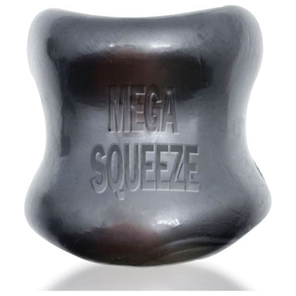 OXBALLS Mega Squeeze Ergofit Ball Stretcher Steel: The Ultimate Pleasure Enhancer for Intense Sensations, Model MS-2021, Designed for Men, Testicle Stimulation, Glossy Black