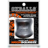 OXBALLS Mega Squeeze Ergofit Ball Stretcher Steel: The Ultimate Pleasure Enhancer for Intense Sensations, Model MS-2021, Designed for Men, Testicle Stimulation, Glossy Black - Adult Naughty Store