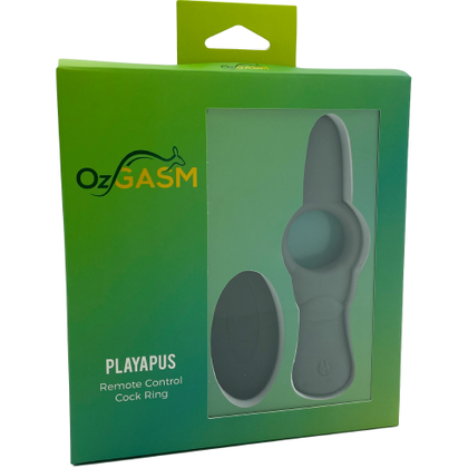 OzGasm PLAYAPUS Remote Control Cock Ring - Powerful Vibrating Pleasure for Couples - Model XYZ123 - Male - Enhances Stamina and Intensifies Pleasure - Black - Adult Naughty Store