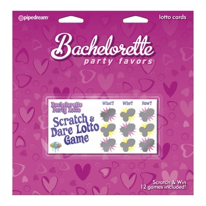 Bachelorette Party Favours - Lotto Cards