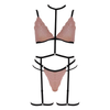 Muse Soft Cup Lace Triangle Bralette Set - PL001PNK - Women's Lingerie - Pink - Adult Naughty Store