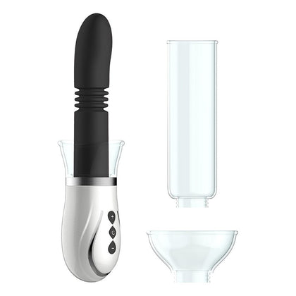 Shots Thruster - 4 in 1 Rechargeable Couples Pump Kit - Model XT-2000 - Black - For Enhanced Pleasure and Intimate Bonding