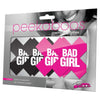Introducing the Peekaboos Bad Girl-Black/Pink Pasties: Premium Sensual Nipple Covers for Women's Intimate Fashion