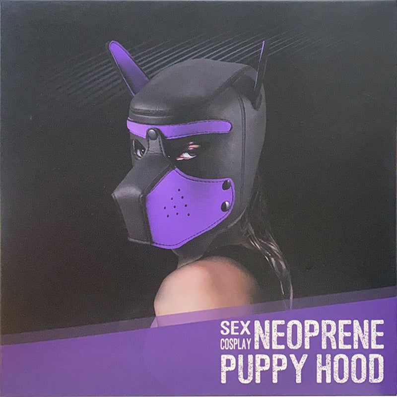 Sensation Play Pink Puppy Mask - Model PPM-001: Exquisite Neoprene Rubber Dog Head Mask for Playful Pleasure