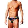 Prowler Oversized Paw Open Back Brief Black - Sensational Unisex Rainbow Paw Backless Underwear - Adult Naughty Store