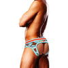 Prowler Gaywatch Bears Open Back Brief - Men's Sexy Swimwear for Playful Beachside Pleasures - Black