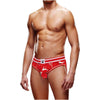 Prowler Reindeer Open Back Brief - Festive Red and White Christmas-themed Men's Underwear - Adult Naughty Store