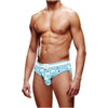 Prowler Winter Animals Backless Brief Blue White - Booty-Enhancing Brief for Winter Fun
