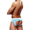 Prowler Winter Animals Backless Brief Blue White - Booty-Enhancing Brief for Winter Fun