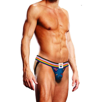 Prowler Pixel Art Gay Pride Collection Jock - The Ultimate Comfortable and Eye-Catching Rainbow Waistband Jockstrap for Men