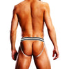 Prowler Leather Pride Jock Strap - Sensual Dom Daddy Play - Model PD-3652 - Male - Stimulating Rear Pleasure - Black