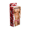 Prowler Red Paw Jock - Sensational Men's Polyester-Spandex Jock Strap for Intense Pleasure in Red and White - Adult Naughty Store