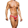 Prowler Reindeer Jock Strap Red White - Festive Comfort for Holiday Fun!