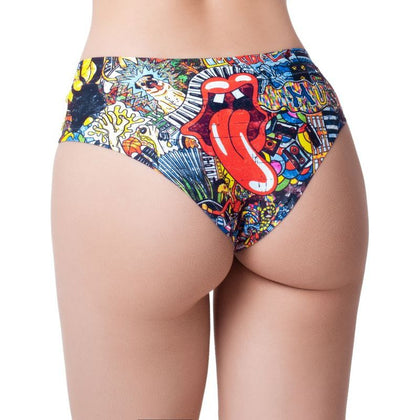 Introducing the Mememes Psychotropical Trash Thong: The Luxurious Unisex Sensation for Unparalleled Pleasure in Vibrant Colors