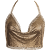 Muse Glomesh Halter Neck Clubwear Top - PT001GLD - Gold - Women's - Sensational Pleasure - Adult Naughty Store