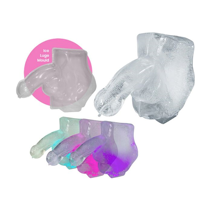 Introducing the ExciteX Pleasure Pro Deluxe Penis Ice Luge - Model XL1000 - For Men - Ultimate Pleasure - Crystal Clear - Adult Naughty Store